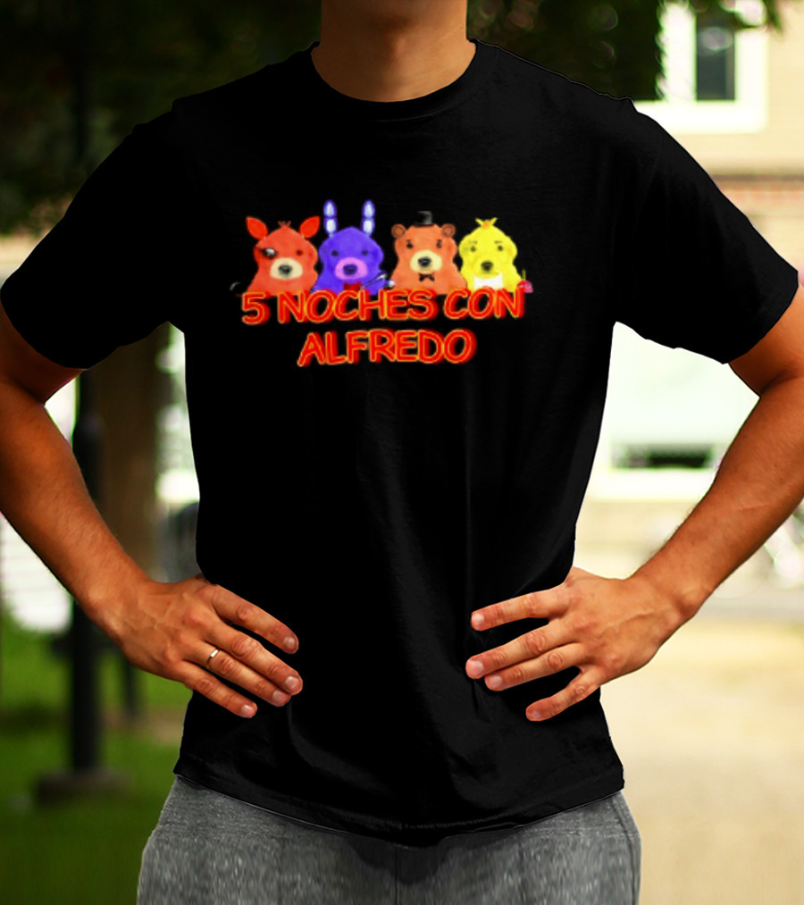 5 Noches Con Alfredo Five Nights At Freddy's Characters T-Shirt