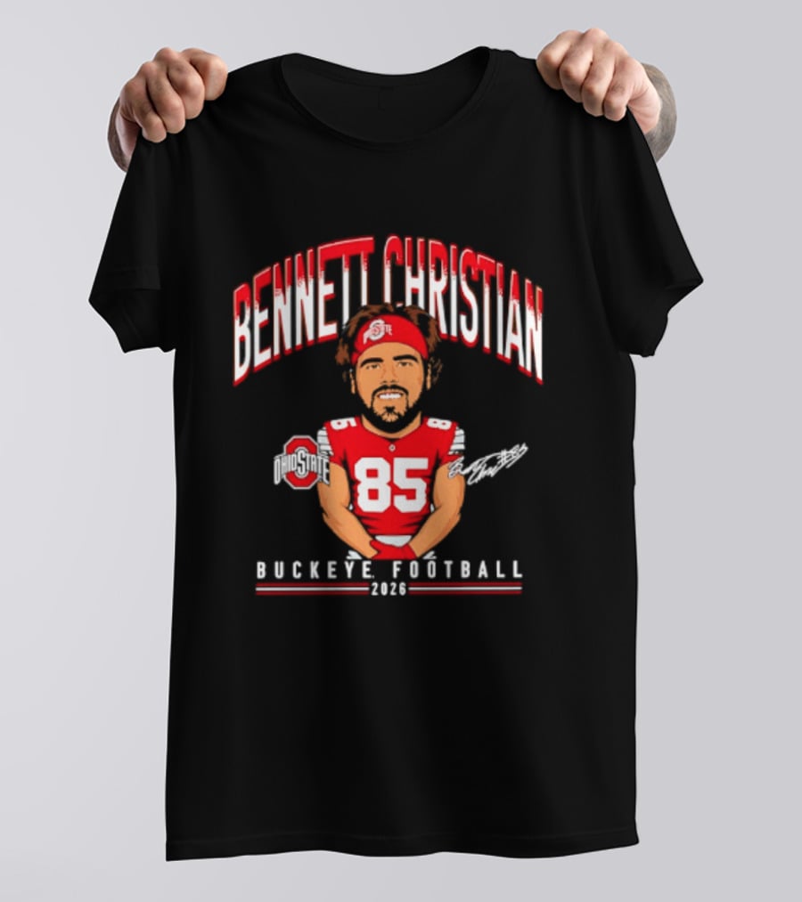 Bennett Christian Ohio State Buckeyes Football 2026 Caricature 85 T-Shirt