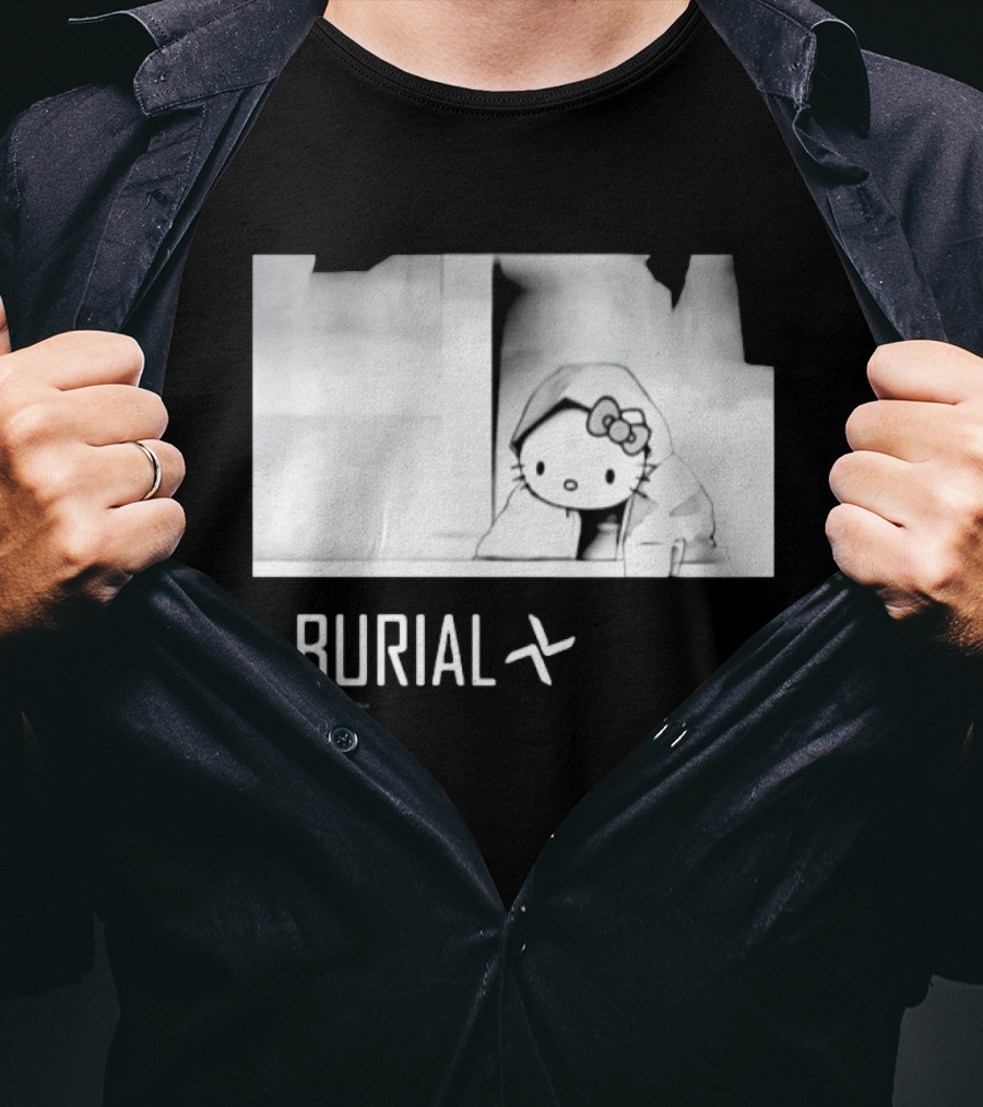 Burial Hello Kitty Sade Electronic Dubstep Cartoon T-Shirt