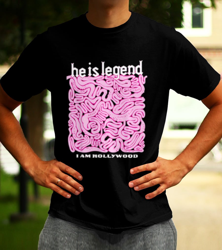 He Is Legend I Am Hollywood Los Angeles Streets Sunset Vine Melrose T-Shirt