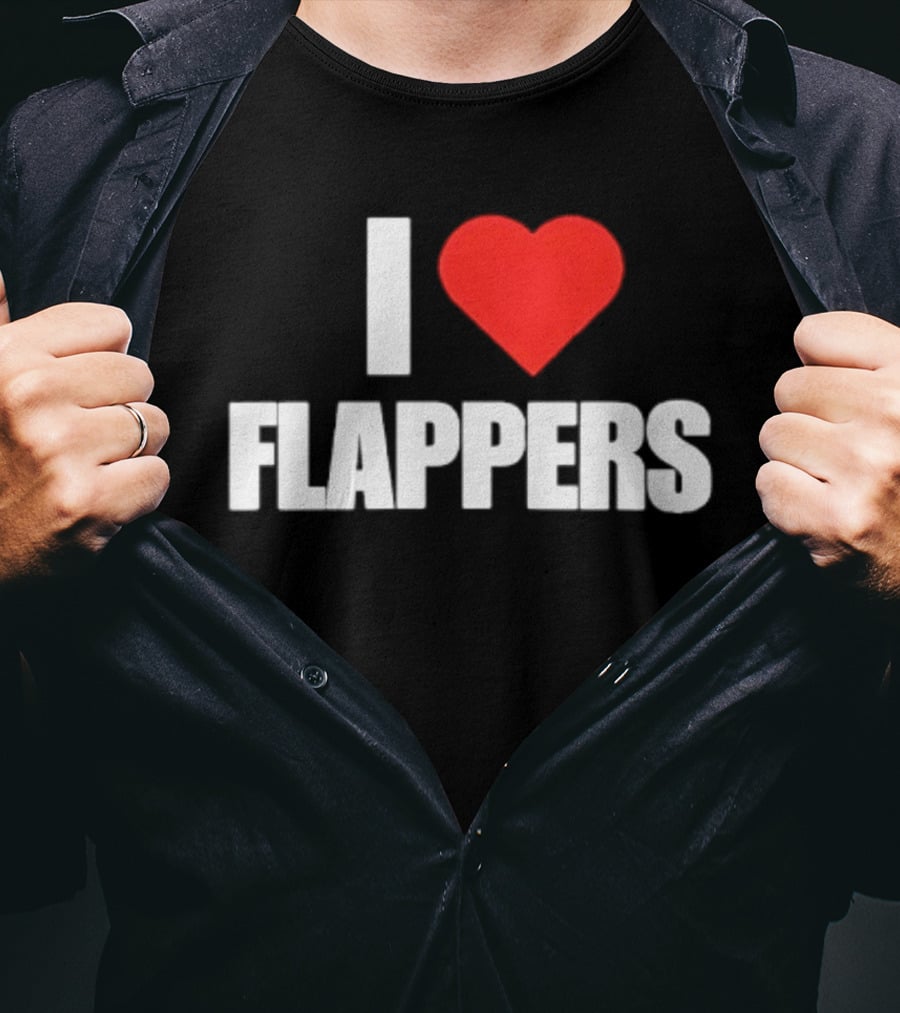 I Heart Flappers Retro Style Nostalgia Fan Favorite T-Shirt