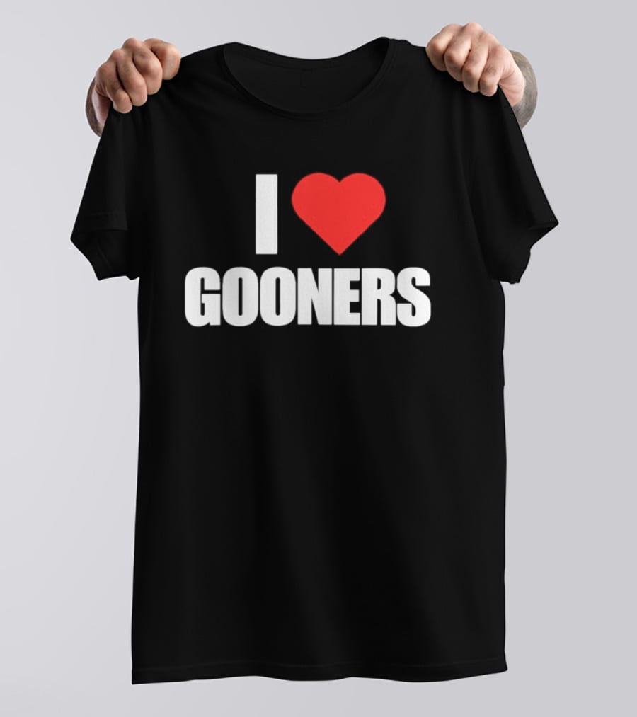 I Love Gooners Arsenal Fan Supporter T-Shirt