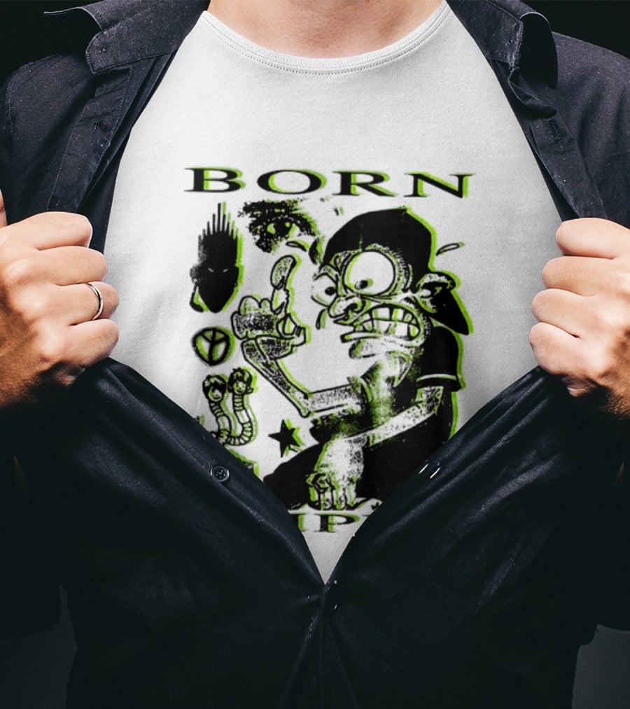 Born Slippy Bad Boy Tune Get Wet Like An Angel Two Sided T-Shirt