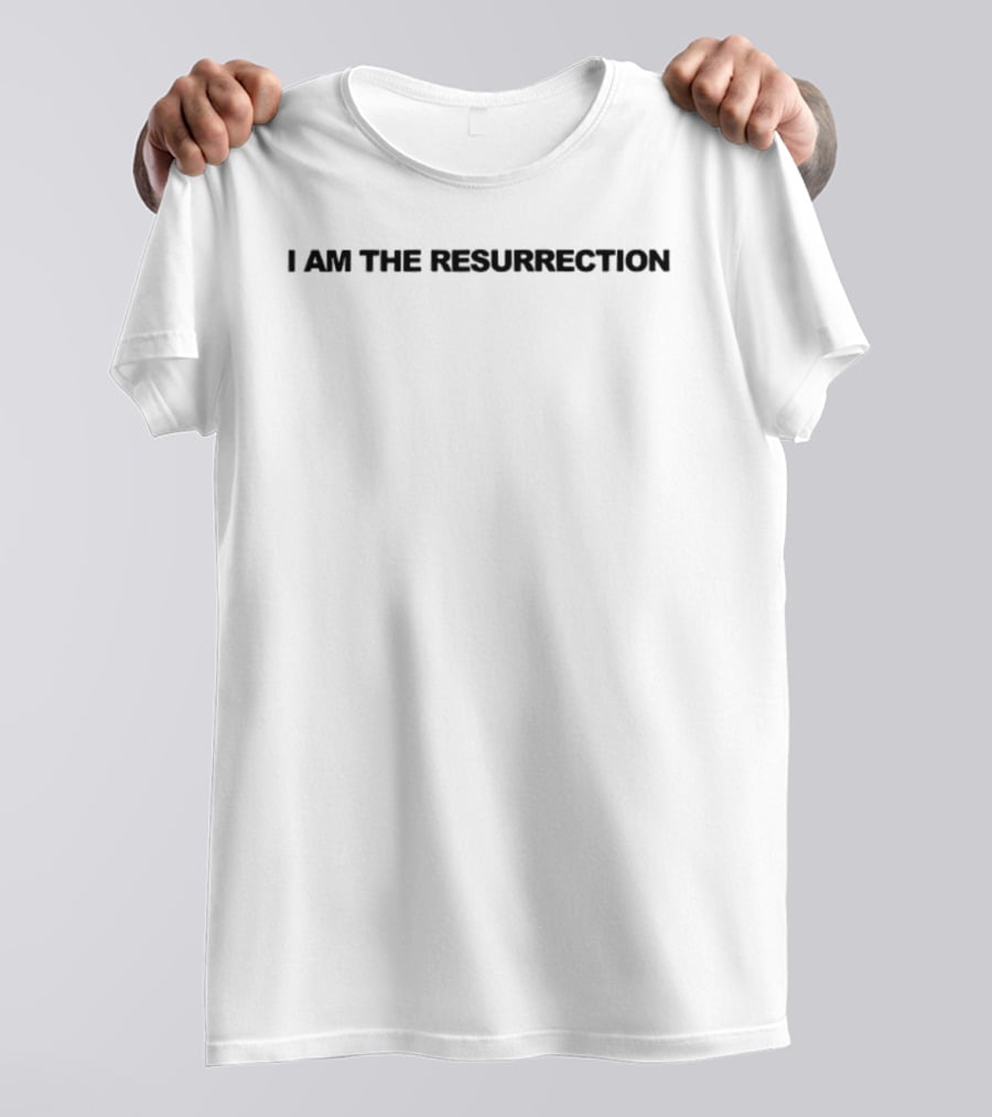 I Am The Resurrection And On The Sixth Day While God Created Manchester 2 Sided T-Shirt