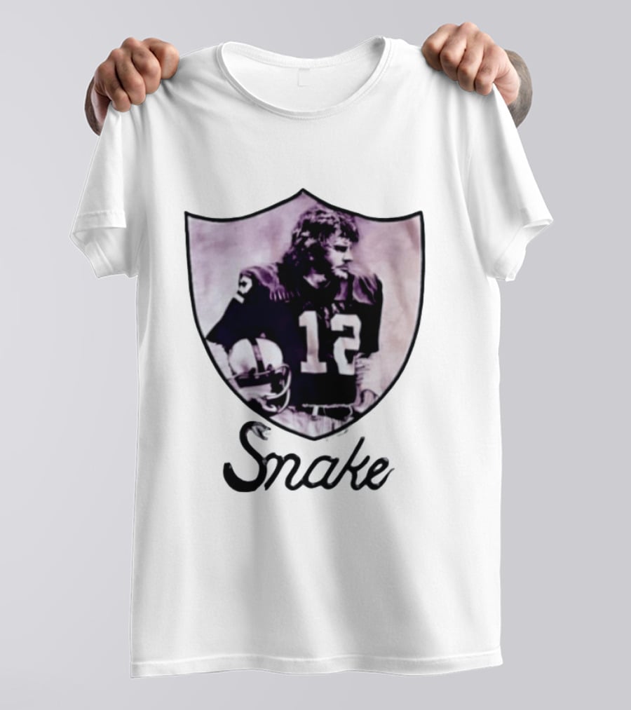 Ken Stabler Snake 12 Oakland Raiders T-Shirt