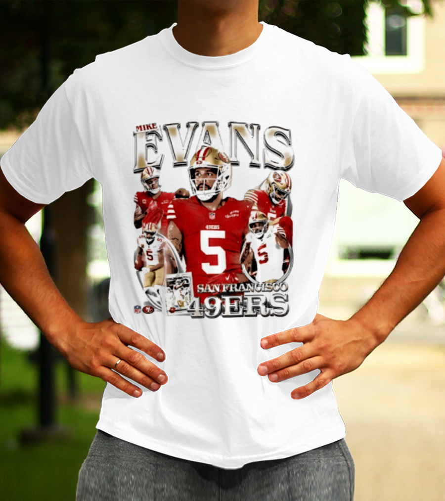 Mike Evans 49ers Player Collage San Francisco 2026 T-Shirt