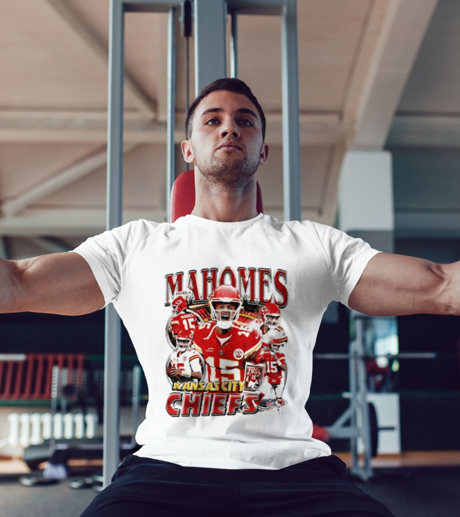 Patrick Mahomes Kansas City Chiefs NFL Player Collage 2026 T-Shirt