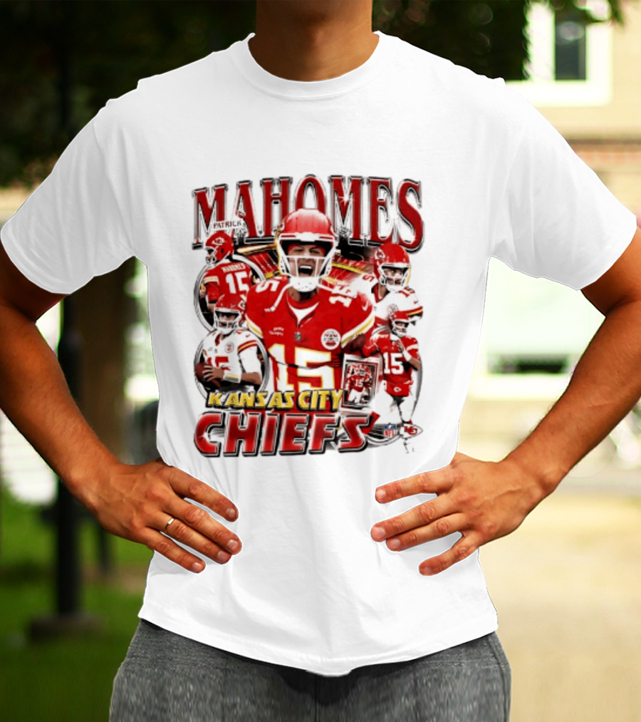 Patrick Mahomes Kansas City Chiefs NFL Player Collage 2026 T-Shirt