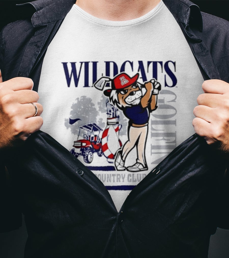 Wildcats Golfing At Tucson Country Club Arizona T-Shirt