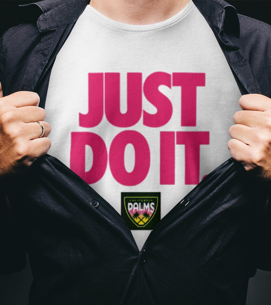 California Palms Just Do It Pink T-Shirt