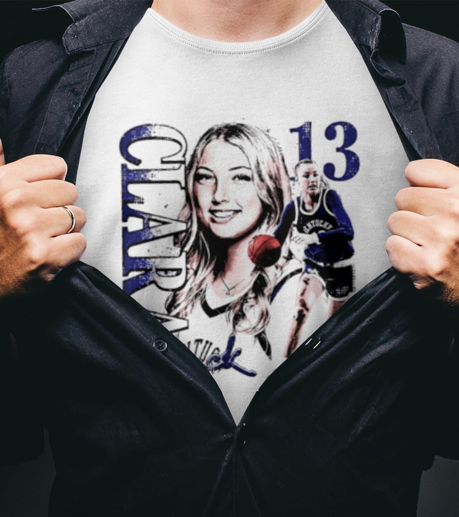 Clara Strack 13 Kentucky Wildcats NCAA Women's Basketball Player T-Shirt