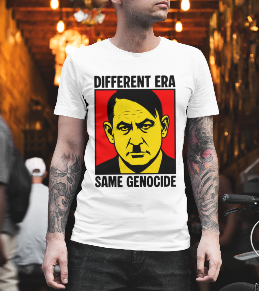 Different Era Same Genocide Protest Activism Iconic Political Commentary T-Shirt