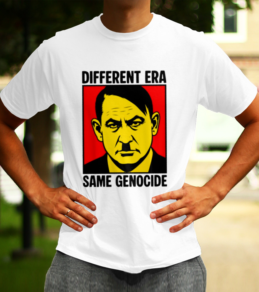 Different Era Same Genocide Protest Activism Iconic Political Commentary T-Shirt
