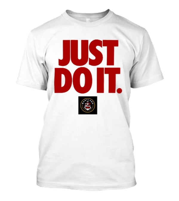 Maryland Charm Just Do It Red Text Black Circle T-Shirt
