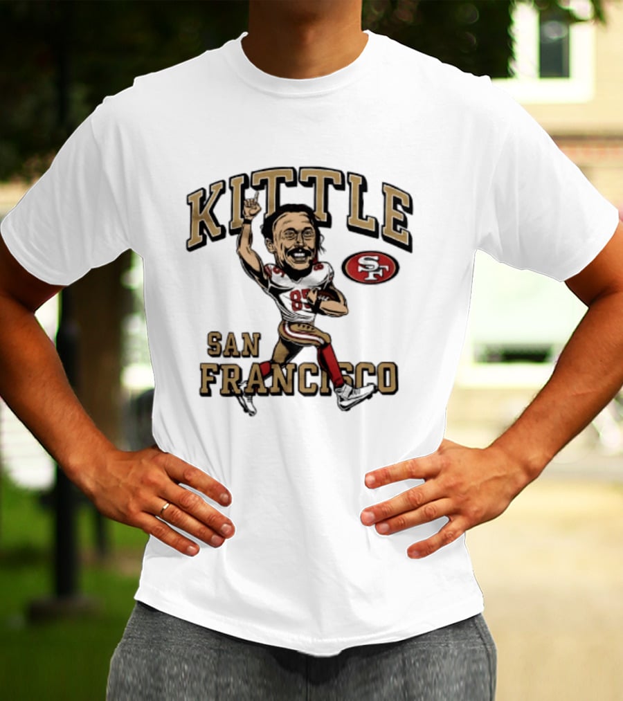 San Francisco 49ers Kittle 85 Player Caricature T-Shirt
