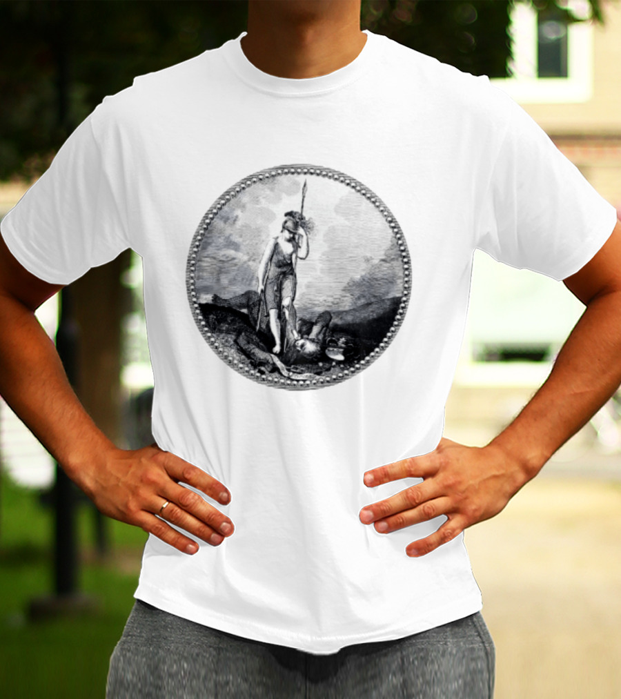 Sic Semper Tyrannis Roman Goddess Victory Seal T-Shirt