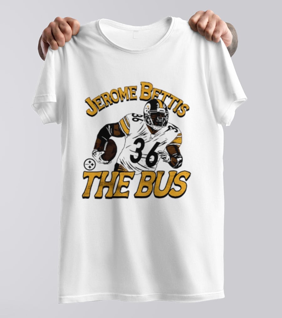 Jerome Bettis The Bus Pittsburgh Steelers Player 36 T-Shirt