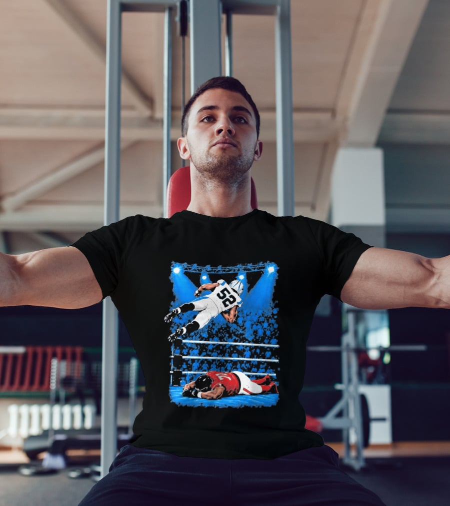 2026 Panthers Trevis Gipson Top Rope Wrestling Leap T-Shirt