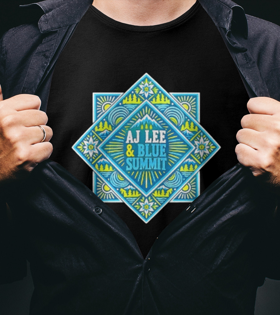 AJ Lee & Blue Summit Bluegrass Folk Americana Mandala T-Shirt