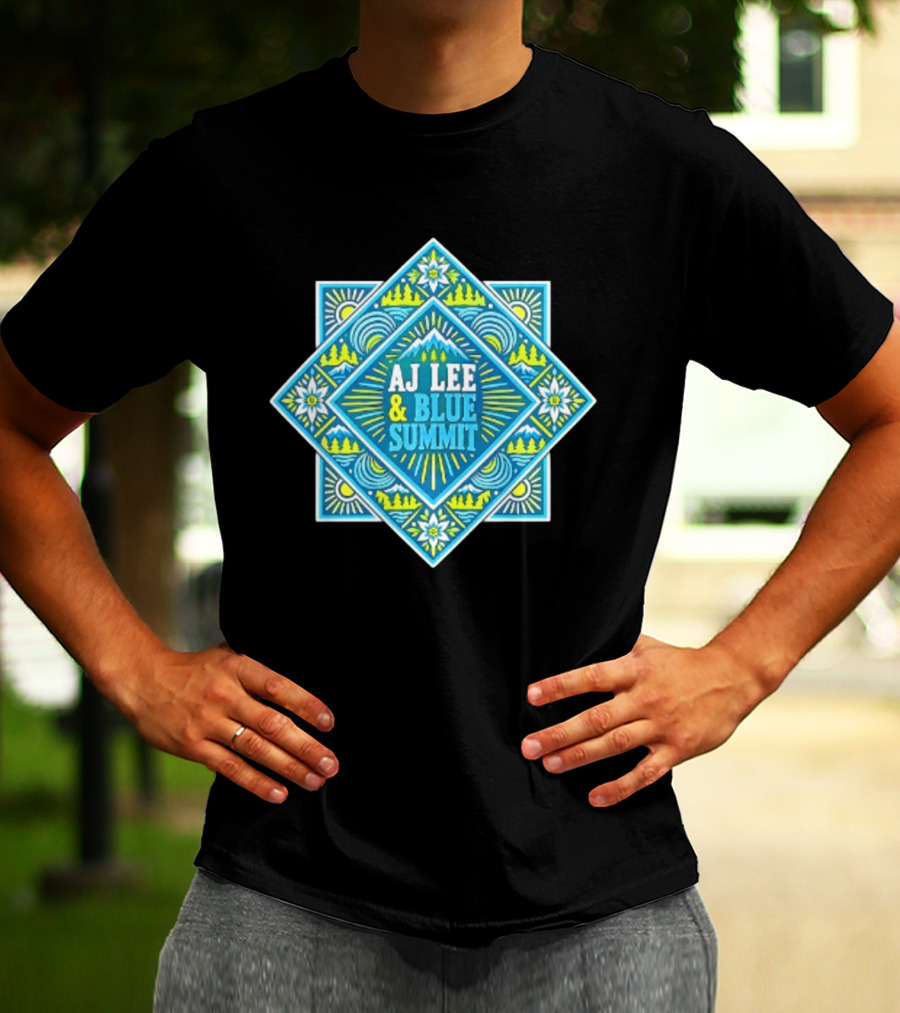 AJ Lee & Blue Summit Bluegrass Folk Americana Mandala T-Shirt