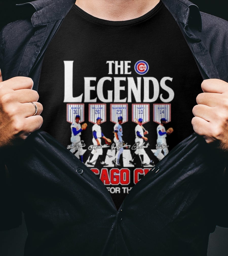 Chicago Cubs The Legends 31 23 10 14 Thank You For The Memories T-Shirt