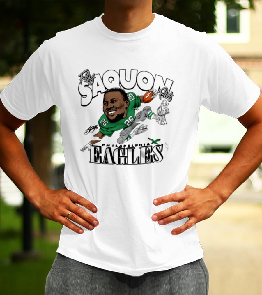 Philadelphia Eagles Saquon Barkley Caricature 26 T-Shirt