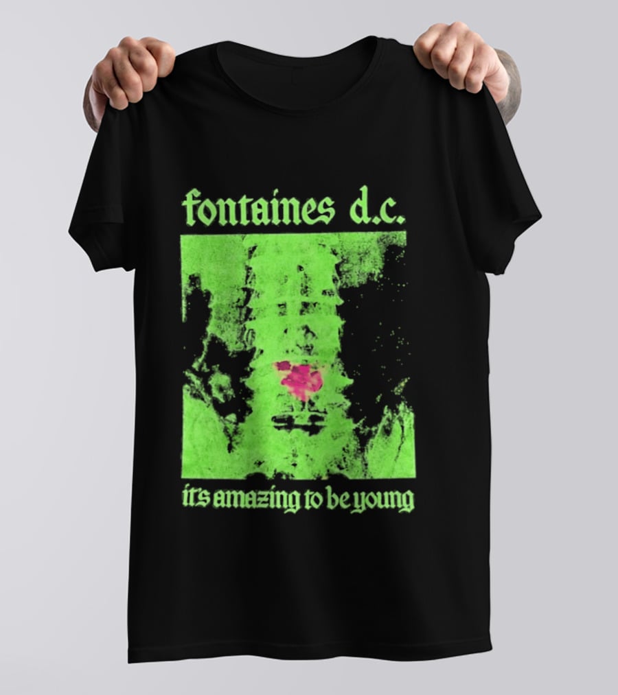 Fontaines D.C. It's Amazing To Be Young Bright Grunge T-Shirt