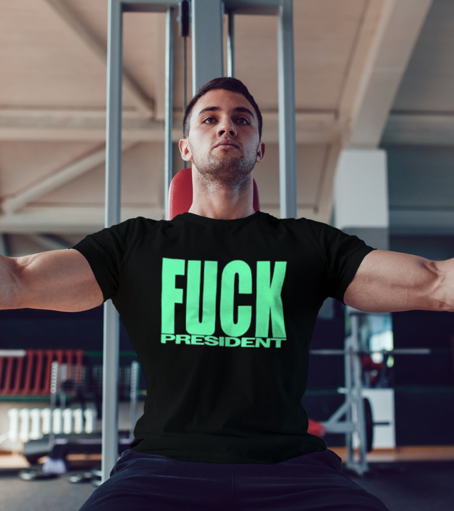 Fuck President Twitching Tongues Louder Than President 2 Sided T-Shirt