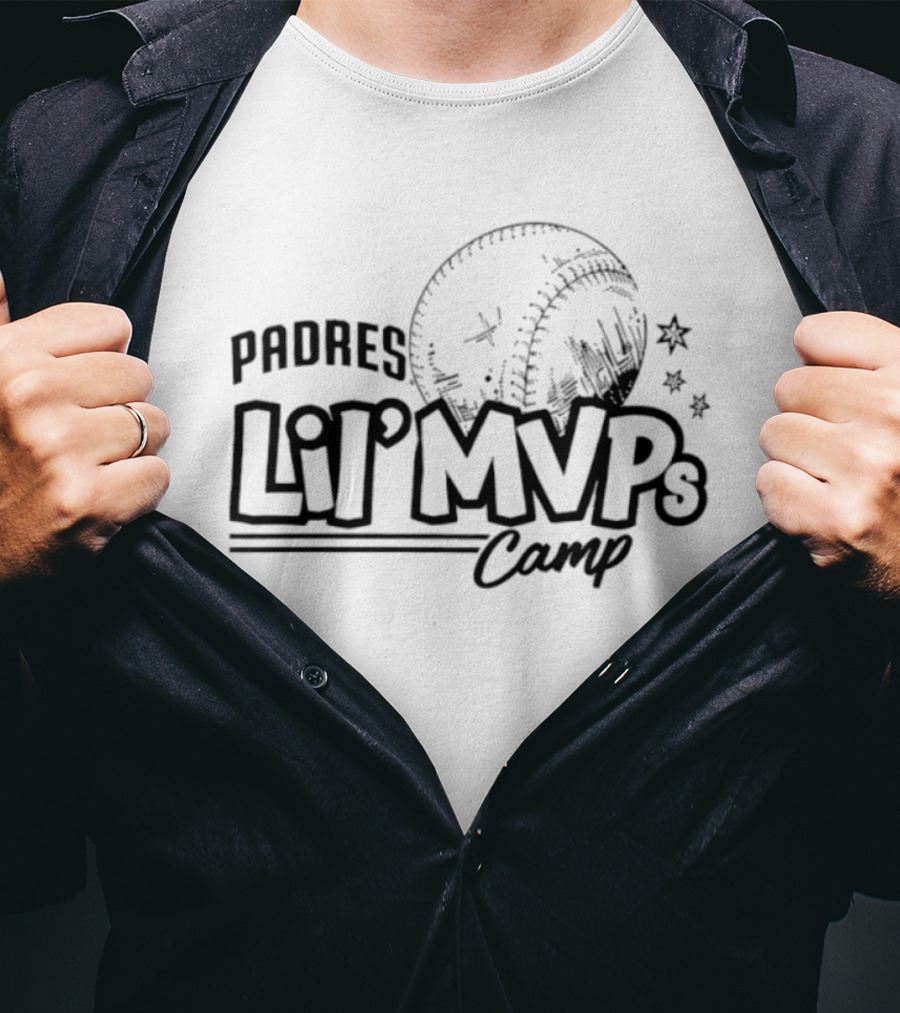 San Diego Padres Lil MVPs Camp 2026 Baseball Stars T-Shirt