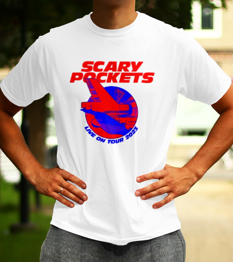 Scary Pockets Live On Tour 2023 Bold Red Airplane T-Shirt
