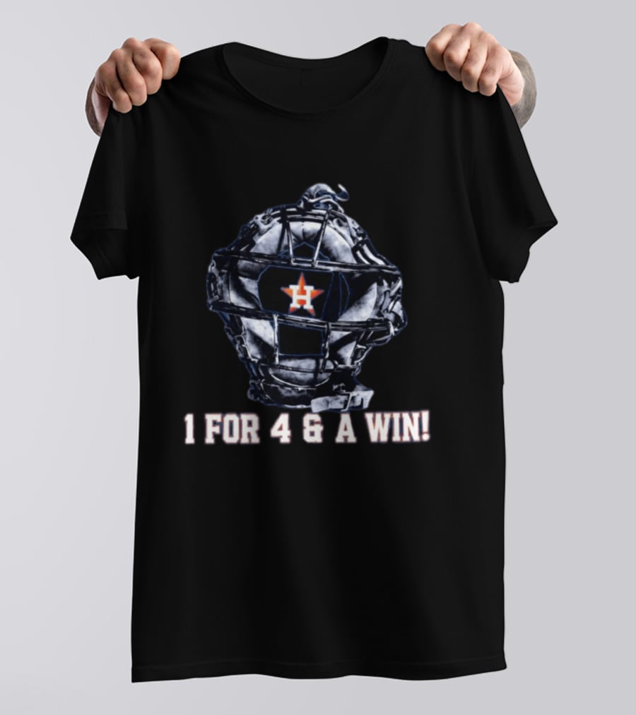 Houston Astros Christian Vázquez 1 For 4 And A Win Catcher Mask T-Shirt