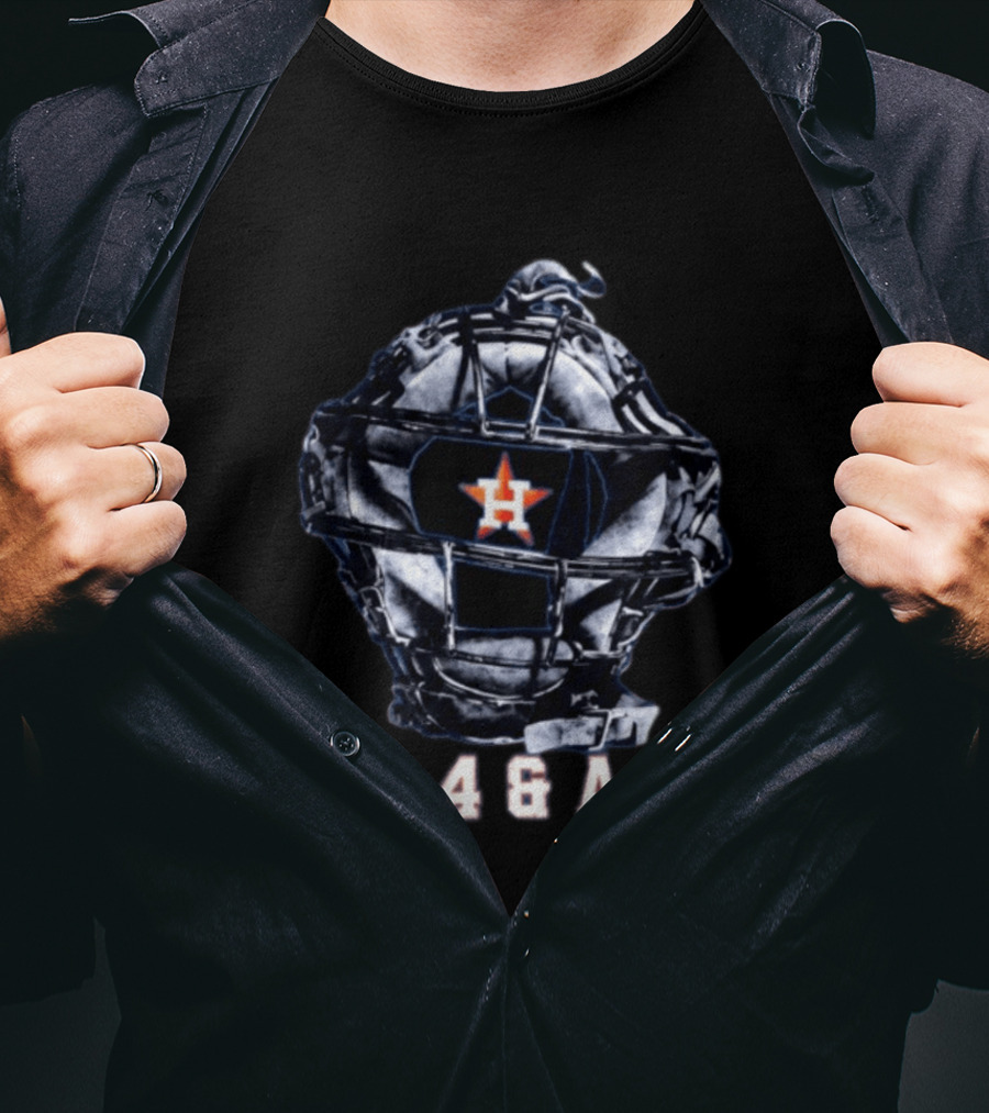 Houston Astros Christian Vázquez 1 For 4 And A Win Catcher Mask T-Shirt