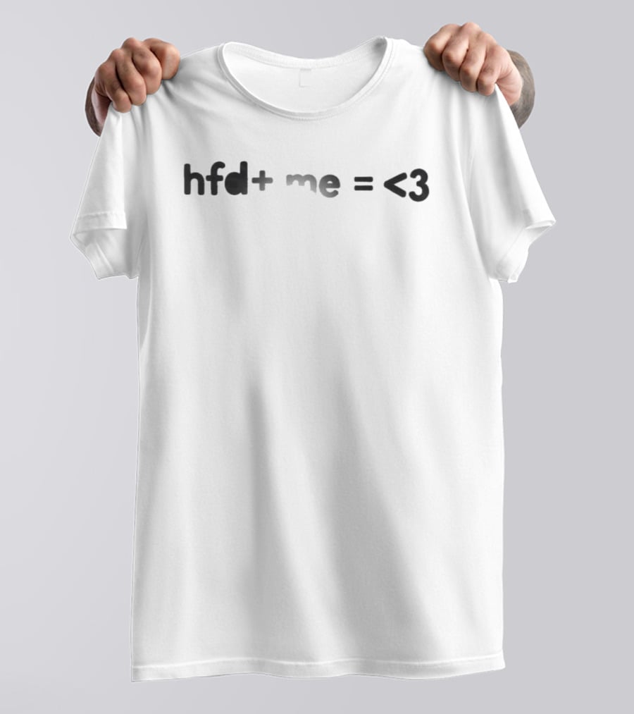 The Unraveled Tour HFD Plus Me Equals Heart Equation T-Shirt