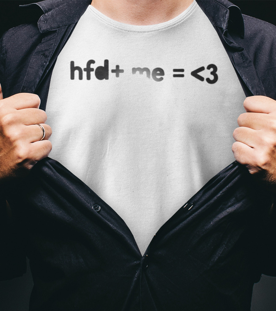 The Unraveled Tour HFD Plus Me Equals Heart Equation T-Shirt