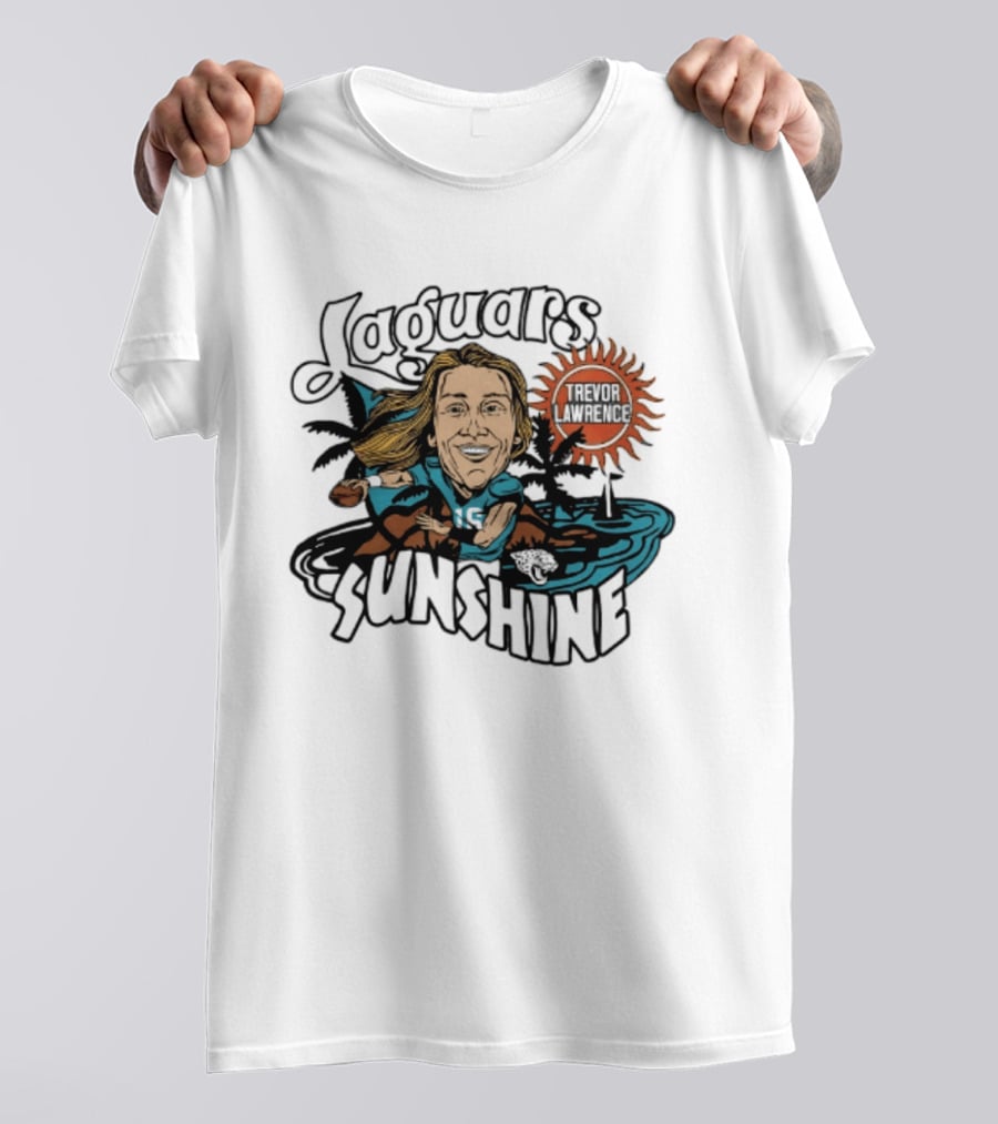 Jacksonville Jaguars Sunshine Caricature Trevor Lawrence T-Shirt