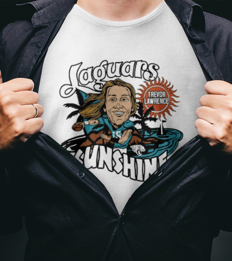 Jacksonville Jaguars Sunshine Caricature Trevor Lawrence T-Shirt
