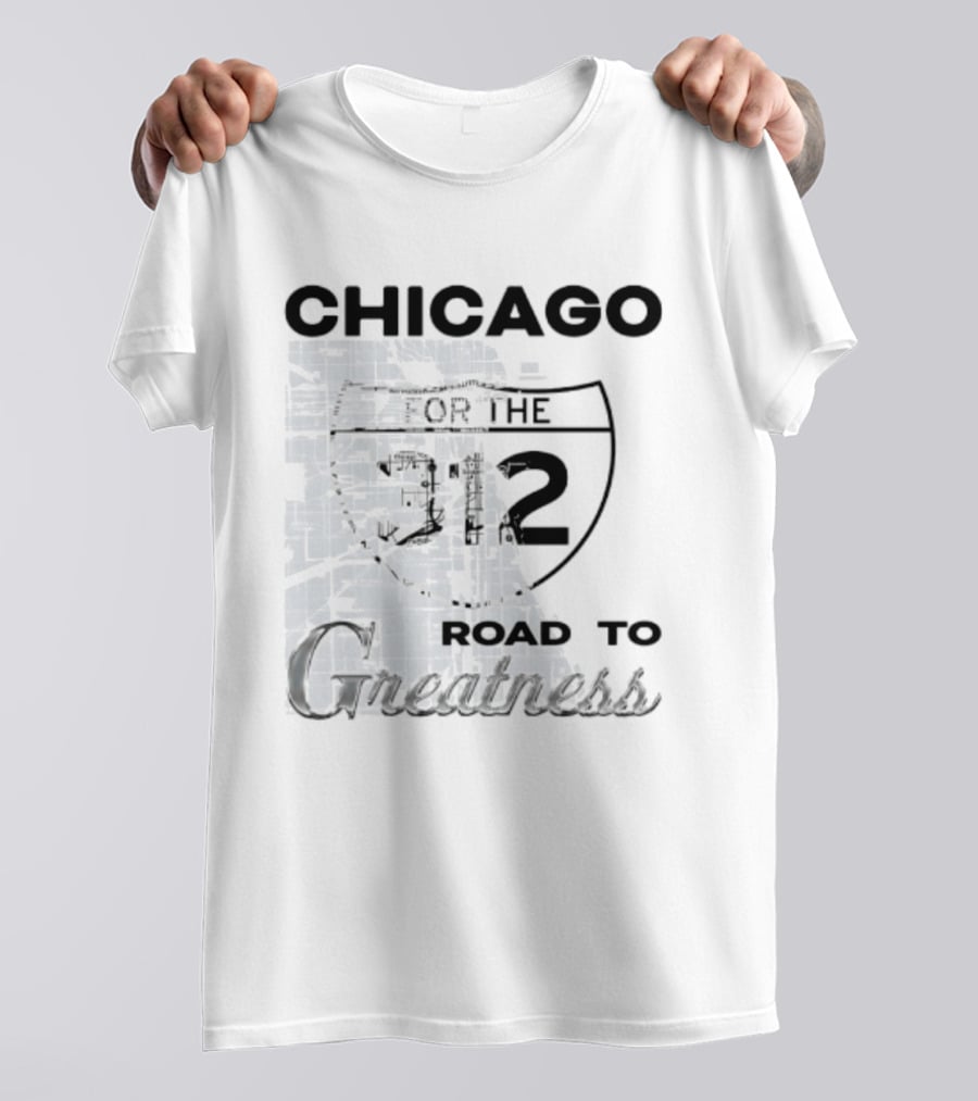Chicago Interstate 312 Map Route To Greatness T-Shirt