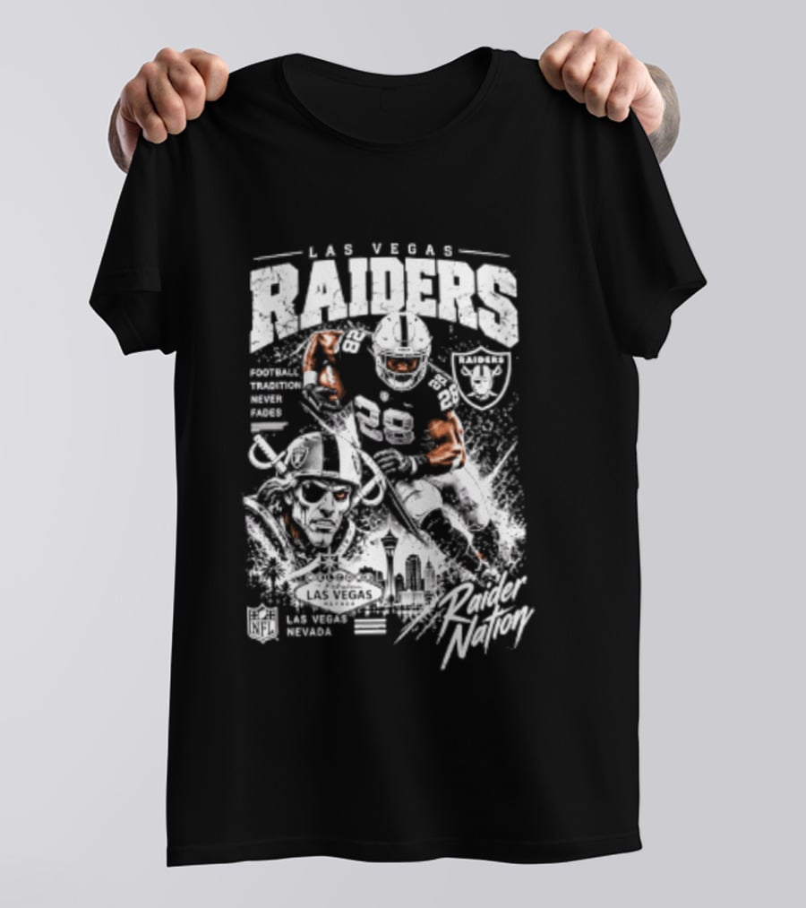Las Vegas Raiders Football Tradition Never Fades Raider Nation T-Shirt