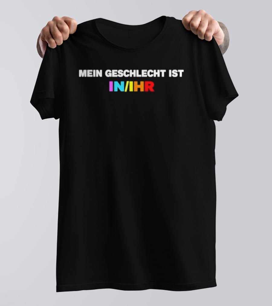Mein Geschlecht Ist In Ihr LGBTQ Pronouns Rainbow T-Shirt