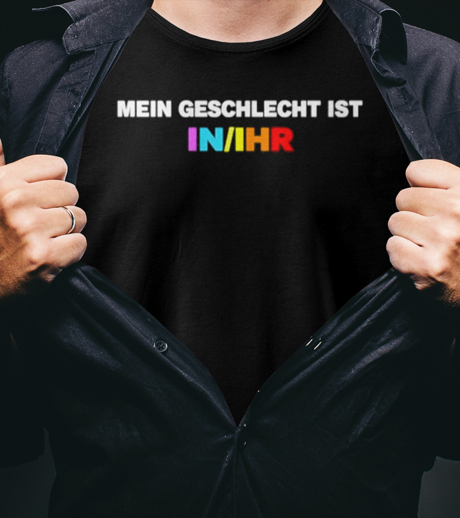 Mein Geschlecht Ist In Ihr LGBTQ Pronouns Rainbow T-Shirt