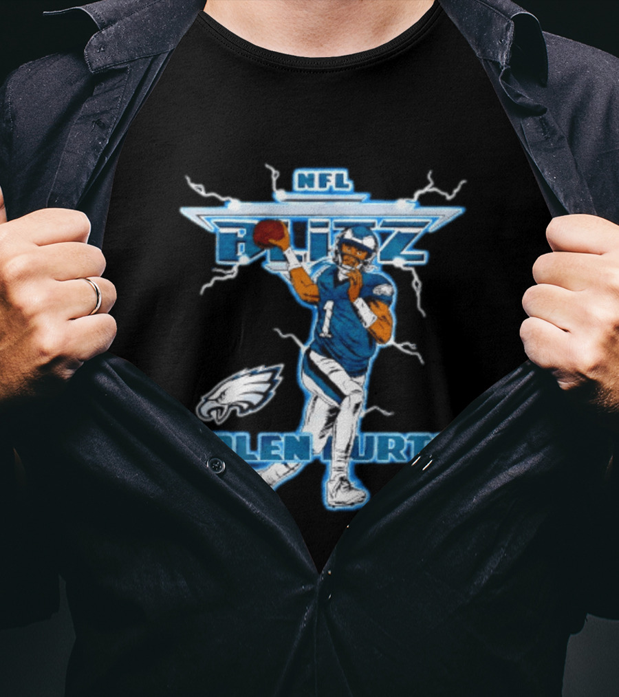NFL Blitz Philadelphia Eagles Jalen Hurts T-Shirt