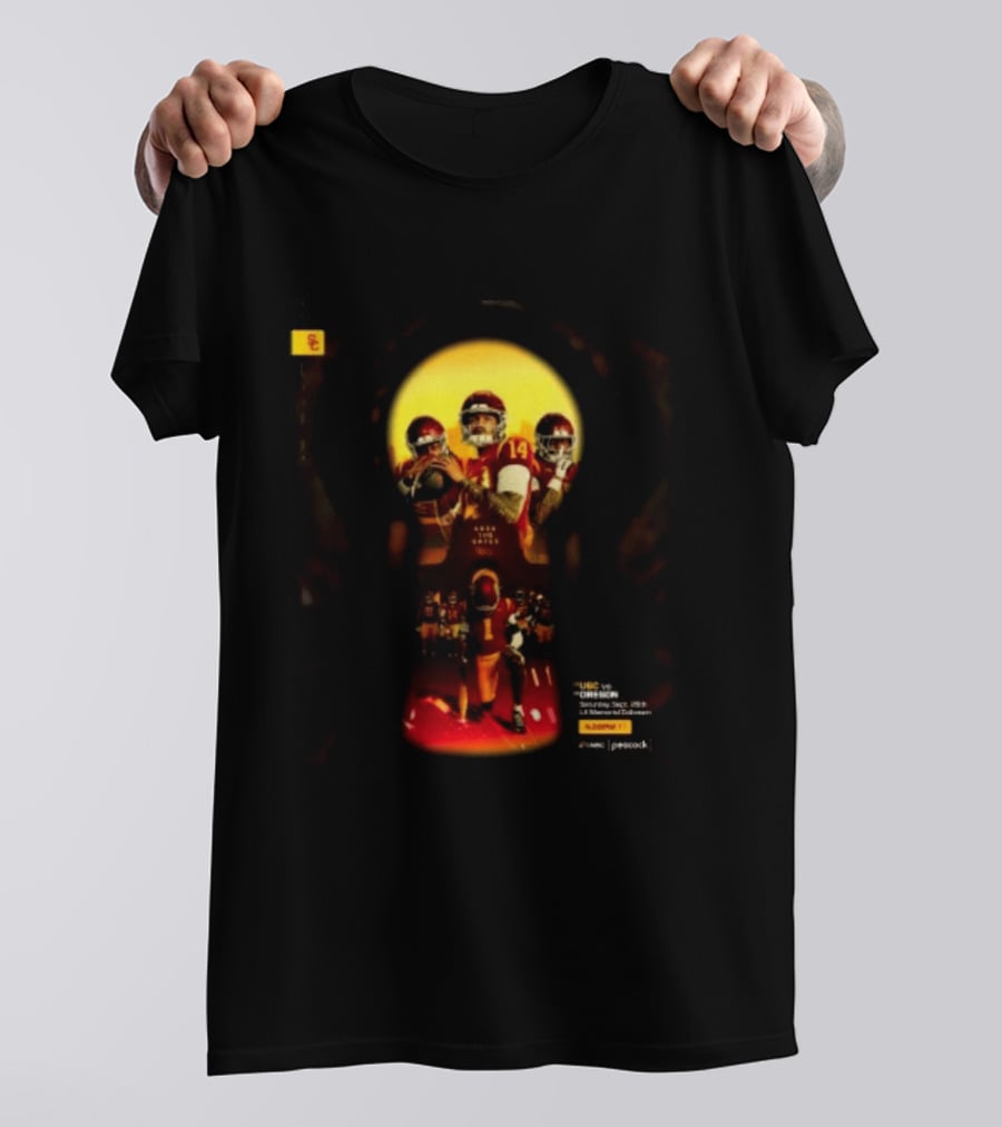 USC Trojans Vs Oregon Ducks Lock The Gates Football Game September 26 2026 L.A. Memorial Coliseum T-Shirt