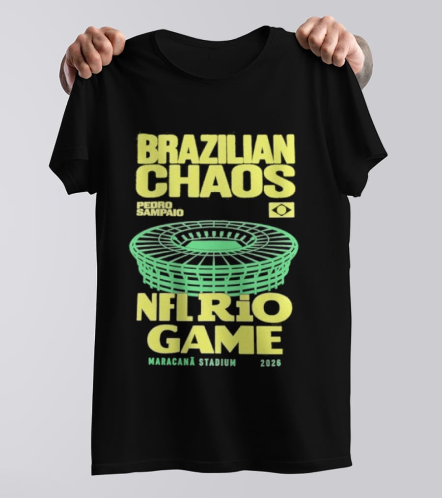 Brazilian Chaos NFL Rio Game Maracanã Stadium 2026 T-Shirt