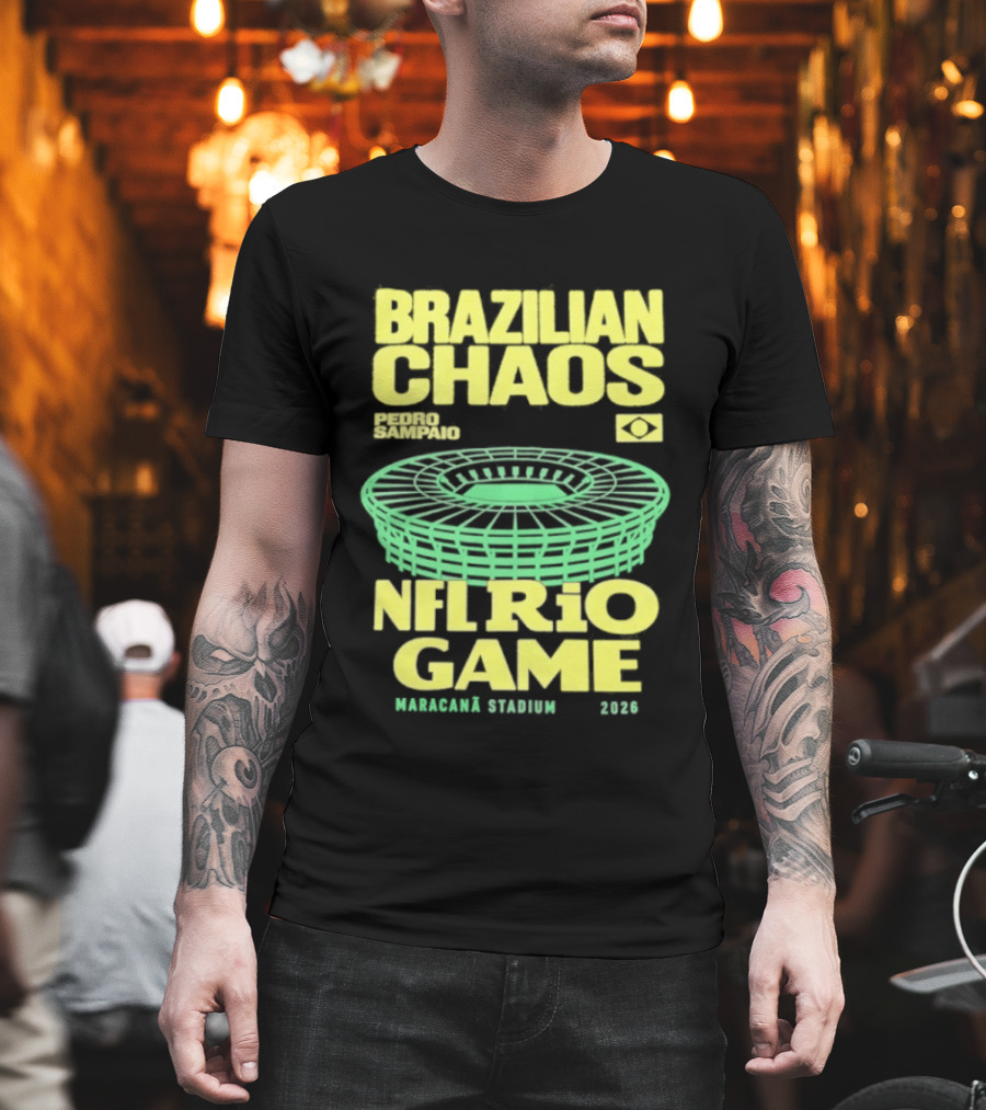 Brazilian Chaos NFL Rio Game Maracanã Stadium 2026 T-Shirt