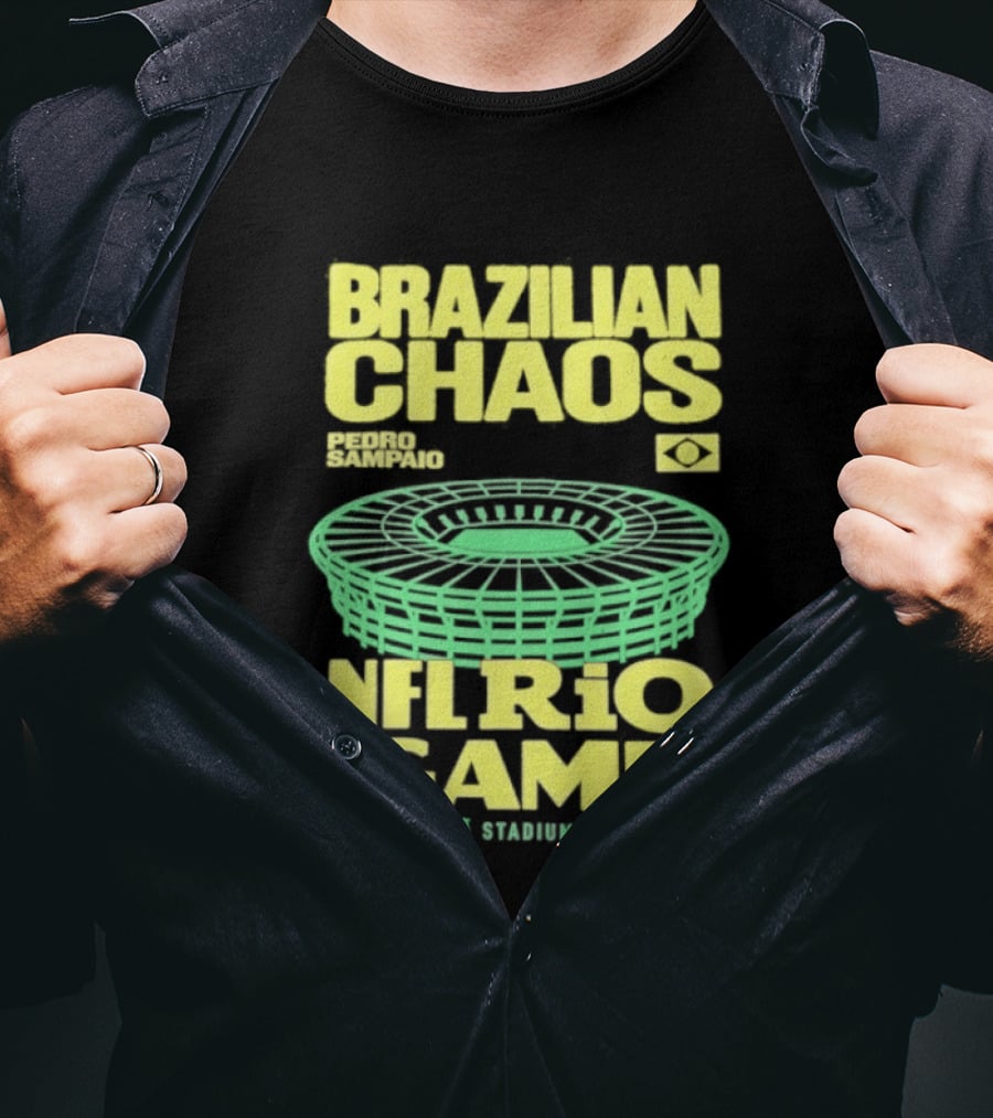 Brazilian Chaos NFL Rio Game Maracanã Stadium 2026 T-Shirt