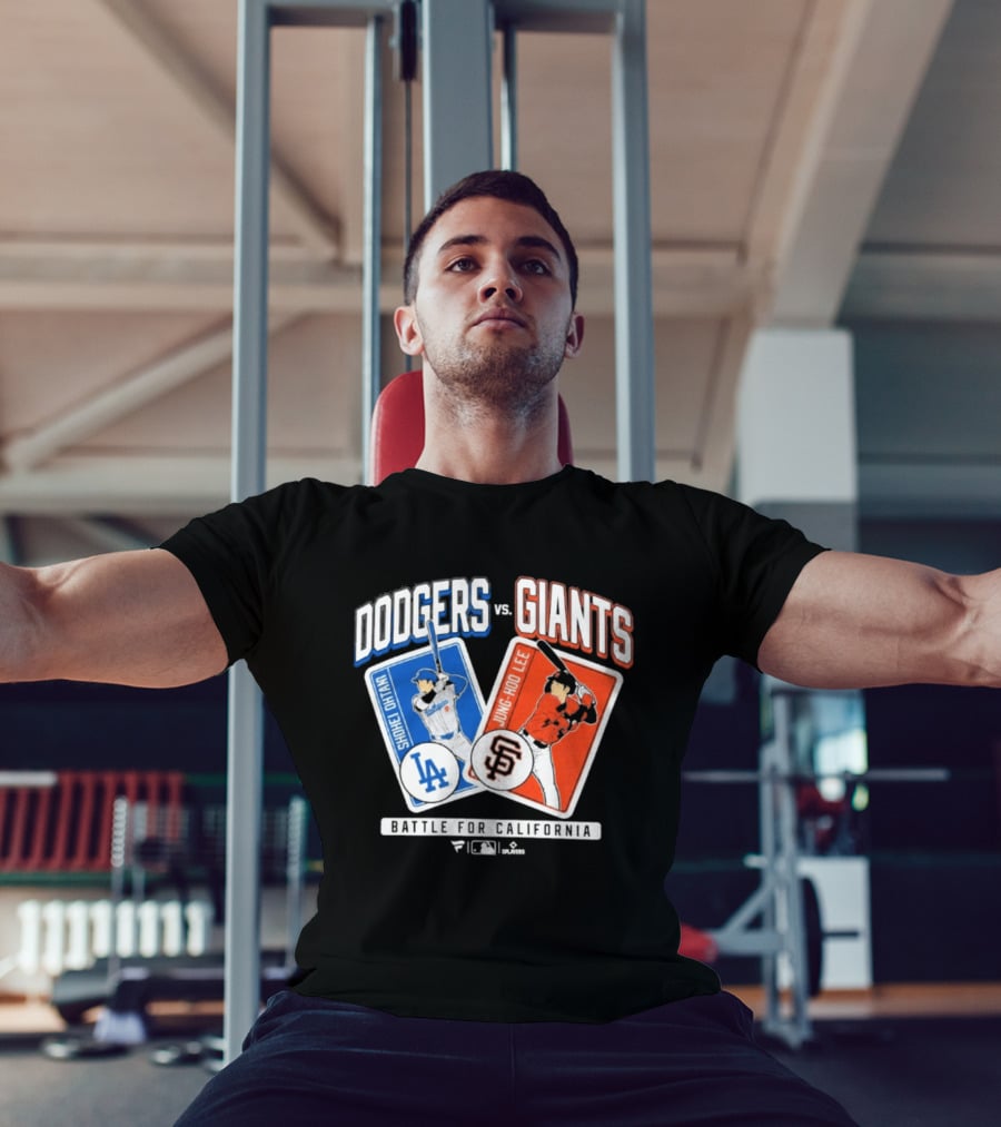 Los Angeles Dodgers Shohei Ohtani Vs San Francisco Giants Jung Hoo Lee Battle For California 2026 T-Shirt