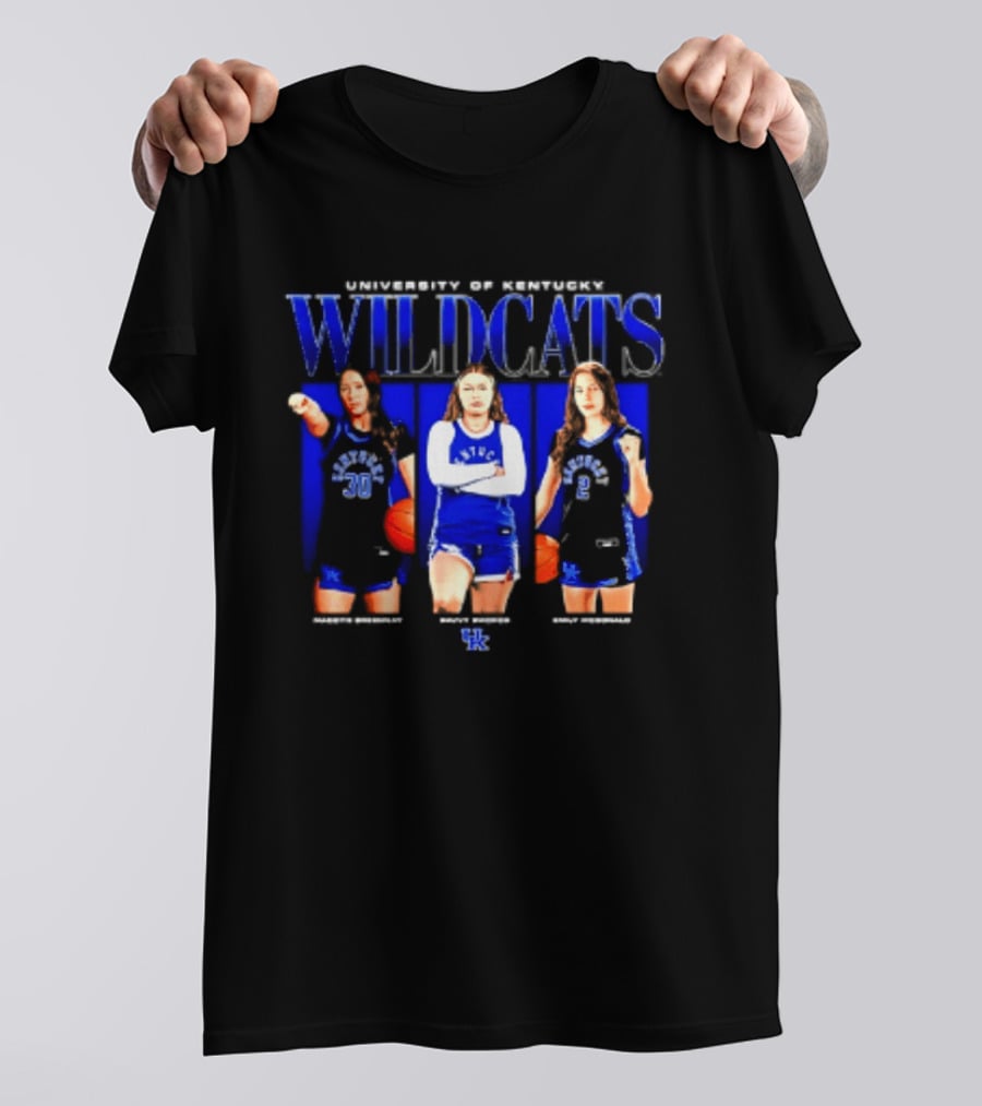 University Of Kentucky Wildcats NCAA Women's Basketball Players Madoyn Bavvy Emily T-Shirt