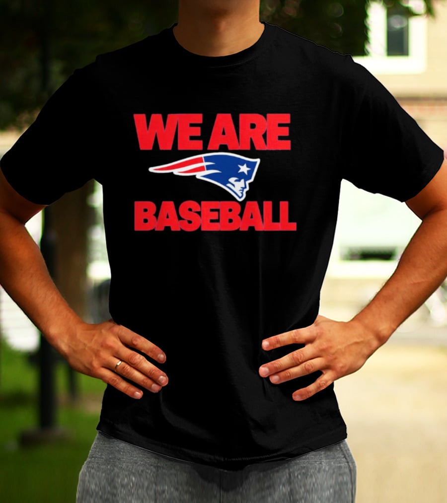 We Are Baseball Patriotic Sports Fusion T-Shirt