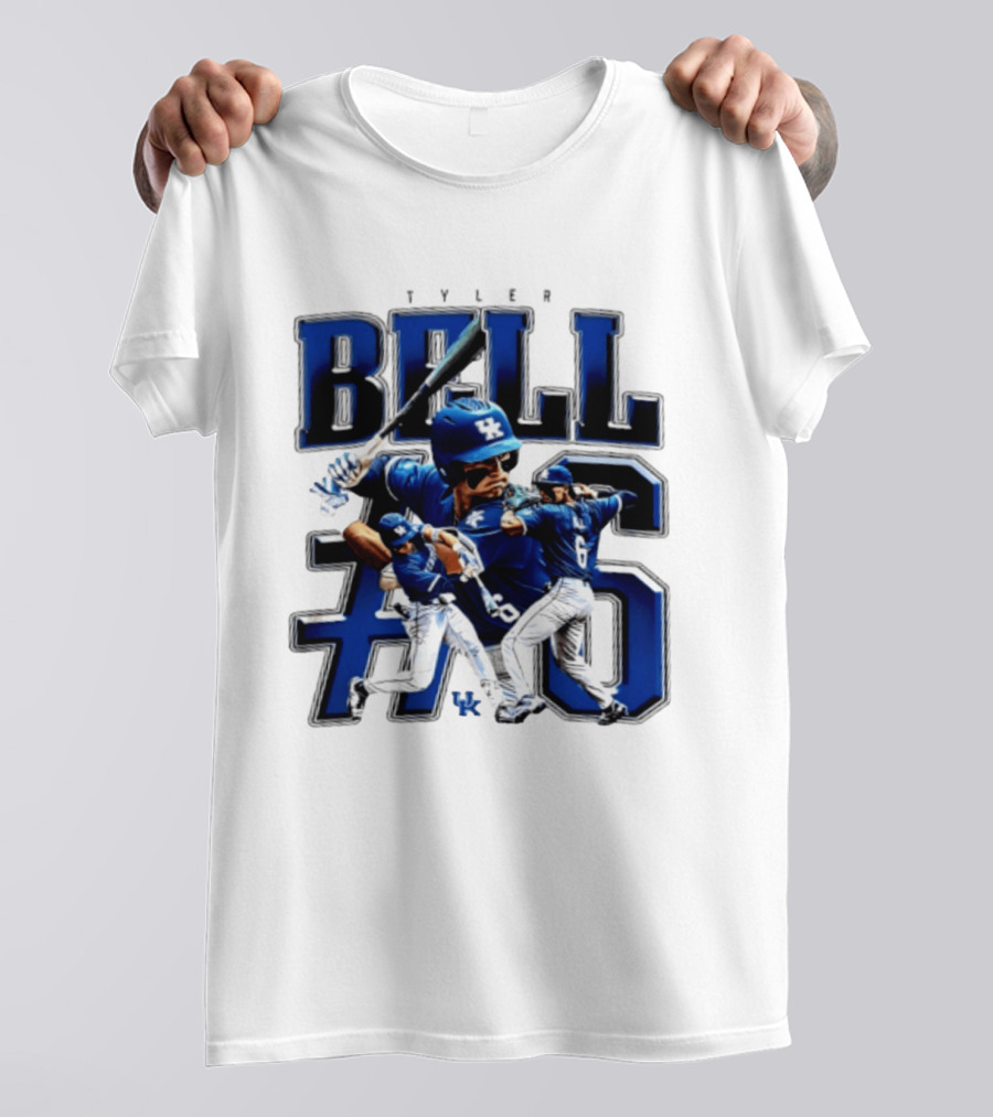 Tyler Bell 6 Kentucky Wildcats NCAA Baseball Player T-Shirt