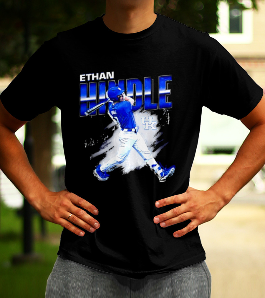 Ethan Hindle Kentucky Wildcats NCAA Baseball Player UK T-Shirt